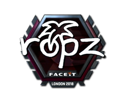 Sticker | ropz (Foil) | London 2018 image