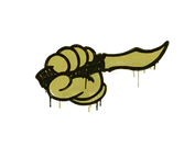 Sealed Graffiti | Backstab (Tracer Yellow) image