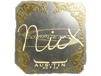 Sticker | nicx (Gold) | Austin 2025 image