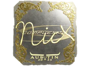 Sticker | nicx (Gold) | Austin 2025 image