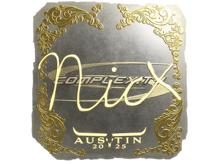 Sticker | nicx (Gold) | Austin 2025