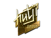 Sticker | hutji (Gold) | Boston 2018 image