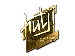 Sticker | hutji (Gold) | Boston 2018 image