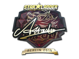 Sticker | Attacker (Gold) | Berlin 2019 image