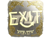 Sticker | exit (Gold) | Austin 2025 image