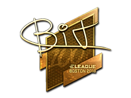 Sticker | BIT (Gold) | Boston 2018 image
