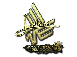 Sticker | juanflatroo (Gold) | Antwerp 2022 image