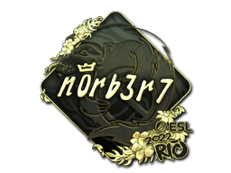 Sticker | n0rb3r7 (Gold) | Rio 2022 image
