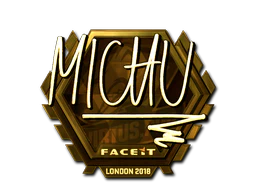 Sticker | MICHU (Gold) | London 2018 image