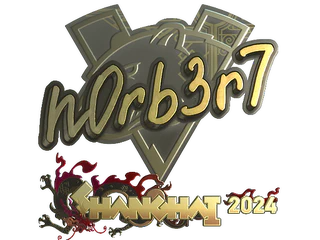 Sticker | n0rb3r7 (Gold) | Shanghai 2024