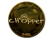 Sticker | chopper (Gold) | Katowice 2019 image