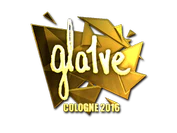 Sticker | gla1ve (Gold) | Cologne 2016 image
