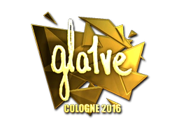 Sticker | gla1ve (Gold) | Cologne 2016 image