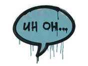 Sealed Graffiti | Uh Oh (Wire Blue) image