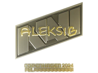Sticker | Aleksib (Gold) | Copenhagen 2024 image