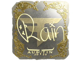 Sticker | rain (Gold) | Austin 2025