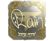 Sticker | rain (Gold) | Austin 2025 image