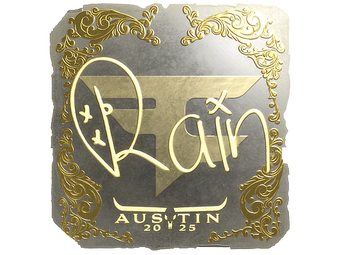 Sticker | rain (Gold) | Austin 2025 image
