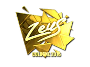 Sticker | Zeus (Gold) | Cologne 2016 image