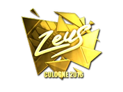 Sticker | Zeus (Gold) | Cologne 2016 image