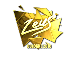Sticker | Zeus (Gold) | Cologne 2016