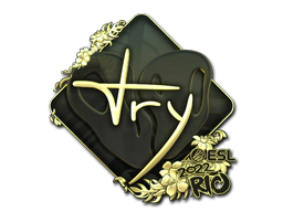 Sticker | TRY (Gold) | Rio 2022 image