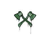 Sealed Graffiti | X-Axes (Jungle Green) image