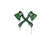 Sealed Graffiti | X-Axes (Jungle Green) image