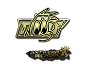 Sticker | WOOD7 (Gold) | Antwerp 2022 image
