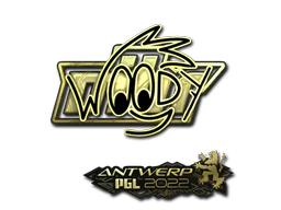 Sticker | WOOD7 (Gold) | Antwerp 2022 image