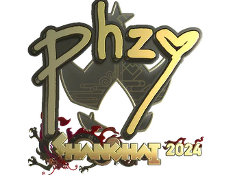 Sticker | phzy (Gold) | Shanghai 2024 image