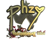 Sticker | phzy (Gold) | Shanghai 2024 image