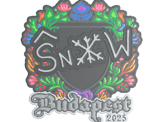 Sticker | snow (Embroidered) | Budapest 2025