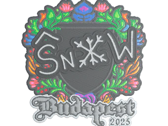 Sticker | snow (Embroidered) | Budapest 2025 image