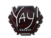 Sticker | yay | London 2018 image