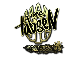 Sticker | tabseN (Gold) | Antwerp 2022 image