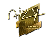 Sticker | aizy (Gold) | Boston 2018 image