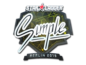 Sticker | s1mple (Foil) | Berlin 2019 image