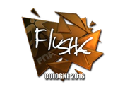 Sticker | flusha (Foil) | Cologne 2016 image