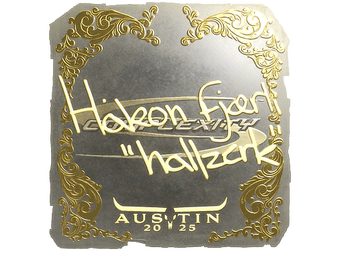 Sticker | hallzerk (Gold) | Austin 2025 image