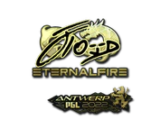 Sticker | xfl0ud (Gold) | Antwerp 2022 image