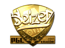 Sticker | seized (Gold) | Krakow 2017 image