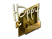 Sticker | Happy (Gold) | Boston 2018 image
