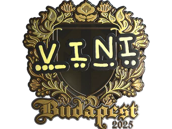 Sticker | VINI (Gold) | Budapest 2025 image