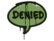 Sealed Graffiti | Denied (Battle Green) image