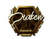Sticker | draken (Gold) | London 2018 image