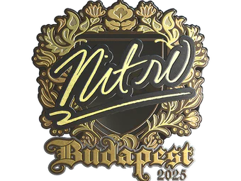 Sticker | nitr0 (Gold) | Budapest 2025 image