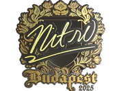 Sticker | nitr0 (Gold) | Budapest 2025 image