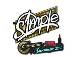Sticker | s1mple | Stockholm 2021 image