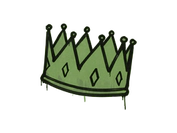 Sealed Graffiti | King Me (Battle Green) image